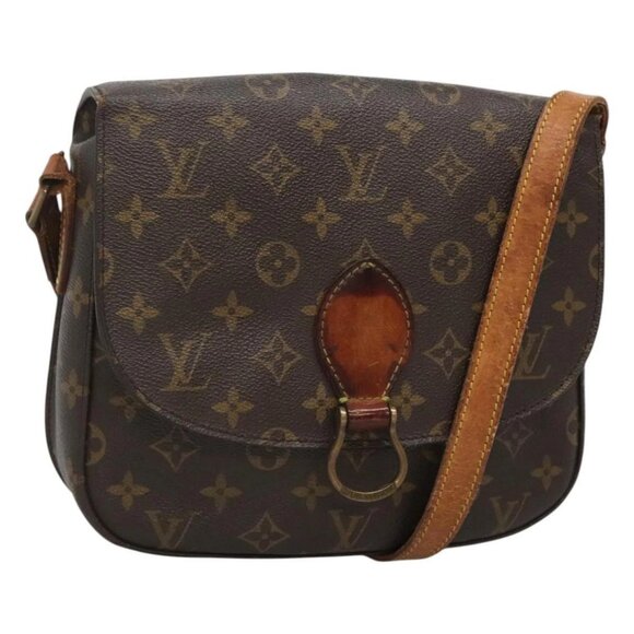 LOUIS VUITTON Monogram Saint Cloud GM Shoulder Bag M51242 LV Auth 122014 - Picture 1 of 16
